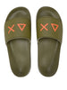 sun68 ciabatte uomo x36110 militare verde 163762829