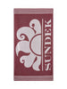 sundek telo mare key fouta unisex am401atc1000 deep scarlet rosso 161048201