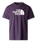 the north face t shirt evolution half dome uomo nf0a8b6j endless dusk viola 161216531