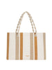 twin set borsa shopper donna 261td8061 mul madreperla cork rope beige 167206981