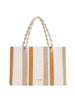 twin set borsa shopper donna 261td8061 mul madreperla cork rope beige 167206981