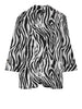 vero moda blazer nero donna 10279700 silver lining sina zebra black bianco 169416607