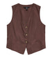 vero moda gilet donna 10333795 chocolate martini marrone 164809852
