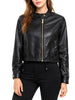 yes zee giubbino di pelle donna j422ka00 nero 161995519