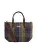 barbour borsa a mano mini quilted donna lba0431 classic tartan verde 166784632