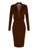 elisabetta franchi vestito midi sigaro donna am19s66e2 sigaro marrone 164515216