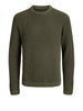jack e jones pullover jjedover knit crew uomo 12278816 rosin verde 162678084