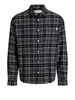 jack e jones camicia casual jorfrederiksberg flannel uomo 12301088 black nero 166149109