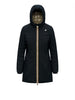 k way giubbotto denise st warm double donna k8134cw black pure green a nero 169656517