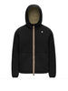 k way giubbino jack spacer nylon double uomo k8142yw black pure green a nero 162729471