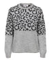 only pullover onljade animal donna 15294969 light grey melange grigio 166293494