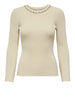 only pullover donna 15350822 birch silver bling avorio 165054371