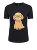 only t shirt donna 15353246 black dog glasses nero 164847410