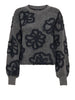 only pullover donna 15375497 dark grey melange grigio 161019220