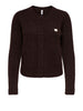 only cardigan donna 15378144 coffee bean marrone 169700046