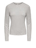 only maglia donna 15384071 light grey melange grigio 163150026