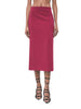 patrizia pepe gonna longuette donna 8g0177a6f5 burgundy bordeaux 165714395