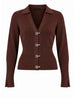 patrizia pepe maglia donna 8k0164kk003 wood brown marrone 168539077