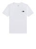 the north face t shirt teen evolution da bambino nf0a8f9z bianco 162660035