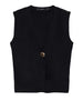 vero moda gilet donna 10347996 black nero 167136334