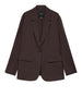 vero moda blazer vmtexas ls loose donna 10348823 chocolate torte melange marrone 160017200