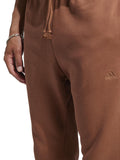 Adidas Pantalone Tuta All Szn Fleece Tapered Uomo IJ6901 Brown - Marrone