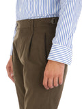 Berwich Pantalone Chino Uomo TS1620X Army - Verde
