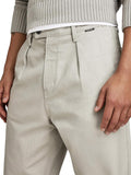 G-star Pantalone Chino Pleated Relaxedda Uomo D20147-D190C Elephant Skin - Grigio