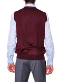 Gran Sasso Gilet VNeck Uomo 55127-14290 - Bordeaux