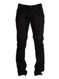 Jeckerson Jeans Slim John Toppe Alcantara Slim Uomo JUPPA077JOHN002 DNDTFDENI001 - Nero
