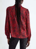 Liu Jo Blusa Donna MF3331T5958 Rouge Python Heart - Rosso
