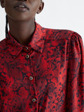 Liu Jo Blusa Donna MF3331T5958 Rouge Python Heart - Rosso