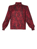 Liu Jo Blusa Donna MF3331T5958 Rouge Python Heart - Rosso