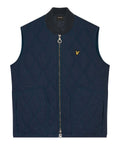 Lyle & Scott Smanicato Lyle & Scott Quilted Waxed da Uomo - Blu