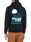 Penfield Felpa Cappuccio Mountain Back Graphic Uomo PFD0271 - Nero