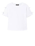 Actitude T-shirt Donna 241AP2241 Papers - Bianco