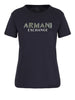 armani exchange t shirt donna 3dyt13yj8qz blu 6419804