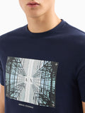 Armani Exchange T-shirt Uomo 3DZTHVZJBYZ Night Sky - Blu