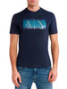 armani exchange t shirt uomo 3dztjgzjbyz navy blazer blu 5389598