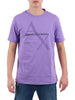armani exchange t shirt uomo 8nzt76z8h4z dahlia purple viola 6701636