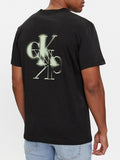 Calvin Klein T-shirt Mirrored Logo Uomo J30J324646 - Nero