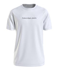 Calvin Klein T-shirt Mirrored Logo Uomo J30J324646 - Bianco