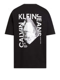 Calvin Klein T-shirt Stacked Modern Metal Uomo J30J324759 - Nero