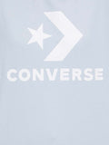 Converse T-shirt Logo Star Chev Ss Unisex 10025458-A24 Azzurro - Celeste
