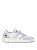 Date Sneakers Court 2.0 Soft Celeste Donna W401-C2-SF - Bianco