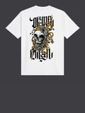 Dolly Noire T-shirt Desert Skull Uomo TS619-TT - Bianco