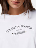 Elisabetta Franchi T-shirt Donna MA02341E2 Gesso - Avorio
