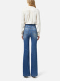 Elisabetta Franchi Jeans a Zampa Donna PJ43S41E2 Blue Vintage - Denim