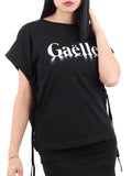 Gaelle T-shirt Logo Coulisse Donna GAABW00457 - Nero