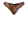 Guess Bikini Pezzo Sotto Brazilian Donna E4GO17MC04R Leopard - Marrone